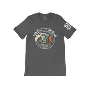 NEW RED DIRT HAT COMPANY men's bad bronc rock n roll buffalo top in grey